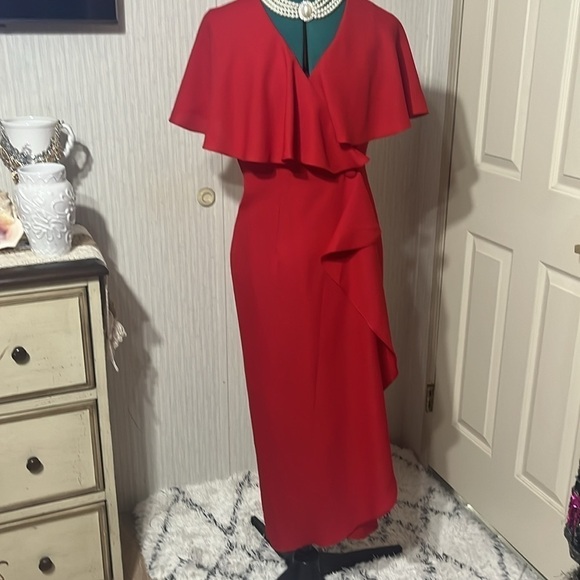 A.B.S. Evening Collection red cocktail Dress - Picture 3 of 10